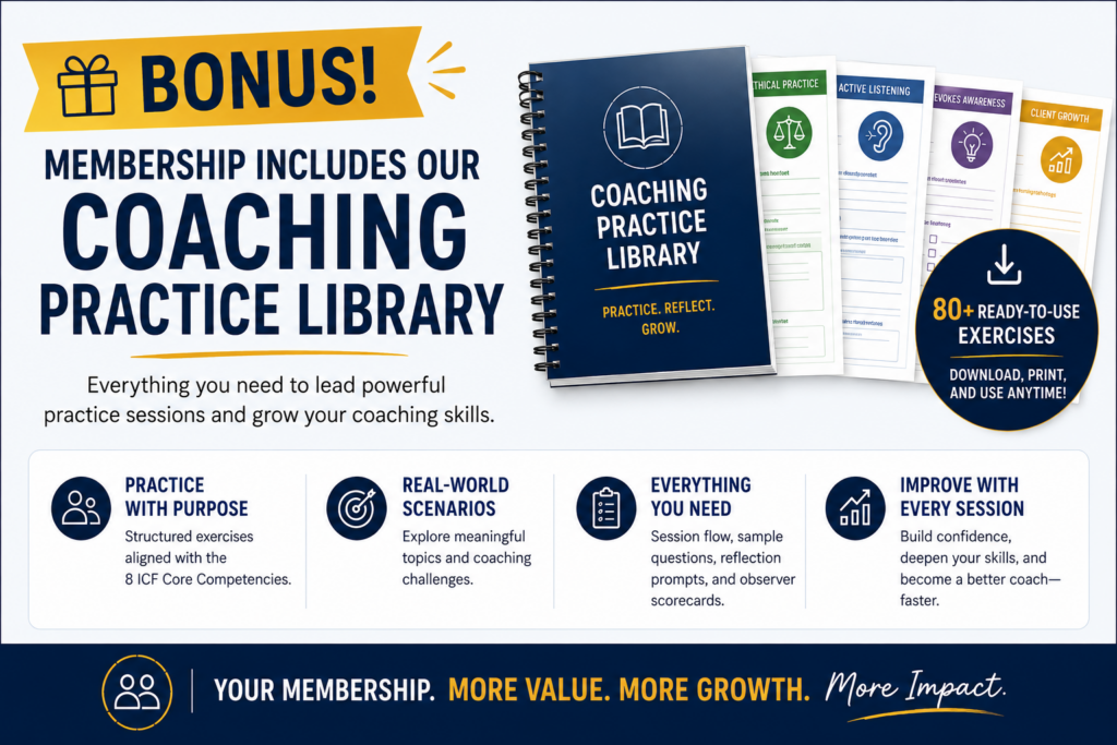 Bonus coaching practice library 